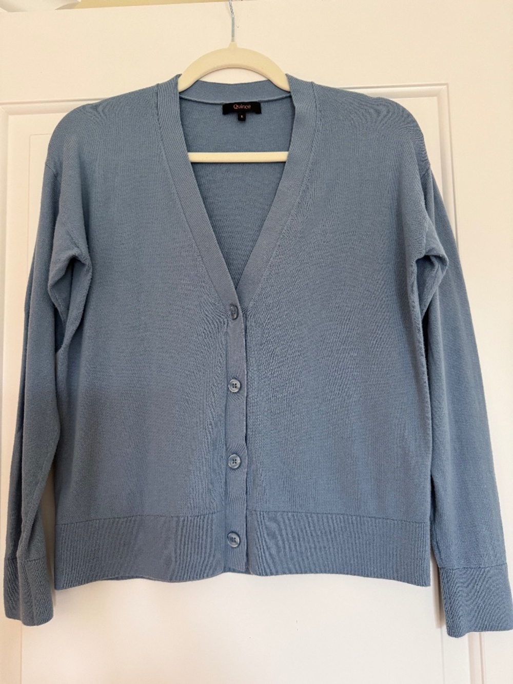 Quince sky blue cardigan